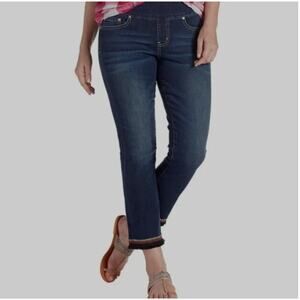 Jag Jeans High Rise Straight Ankle size 8 Lark Stretch Blue
